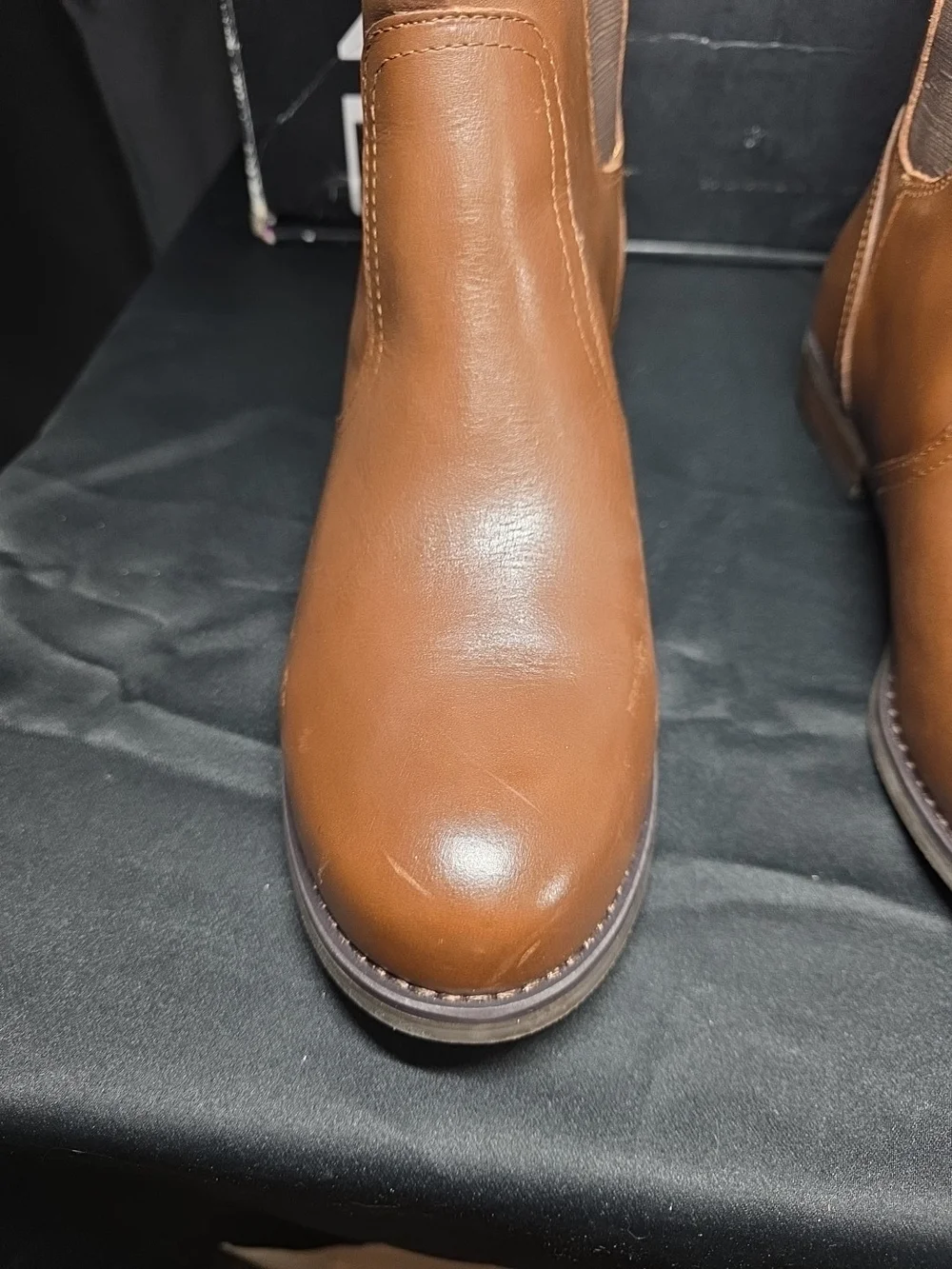 Lane Bryant Alexandria Chocolate Brown Leather Boots Size 9w Never Worn